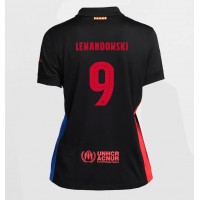 Barcelona Robert Lewandowski #9 Fotballklær Bortedrakt Dame 2024-25 Kortermet